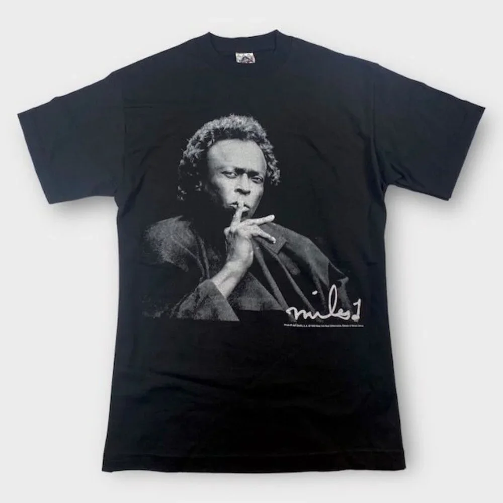 NWOT Miles Davis Photo Tee Shirt Black, Size XL - Picture 1 of 2